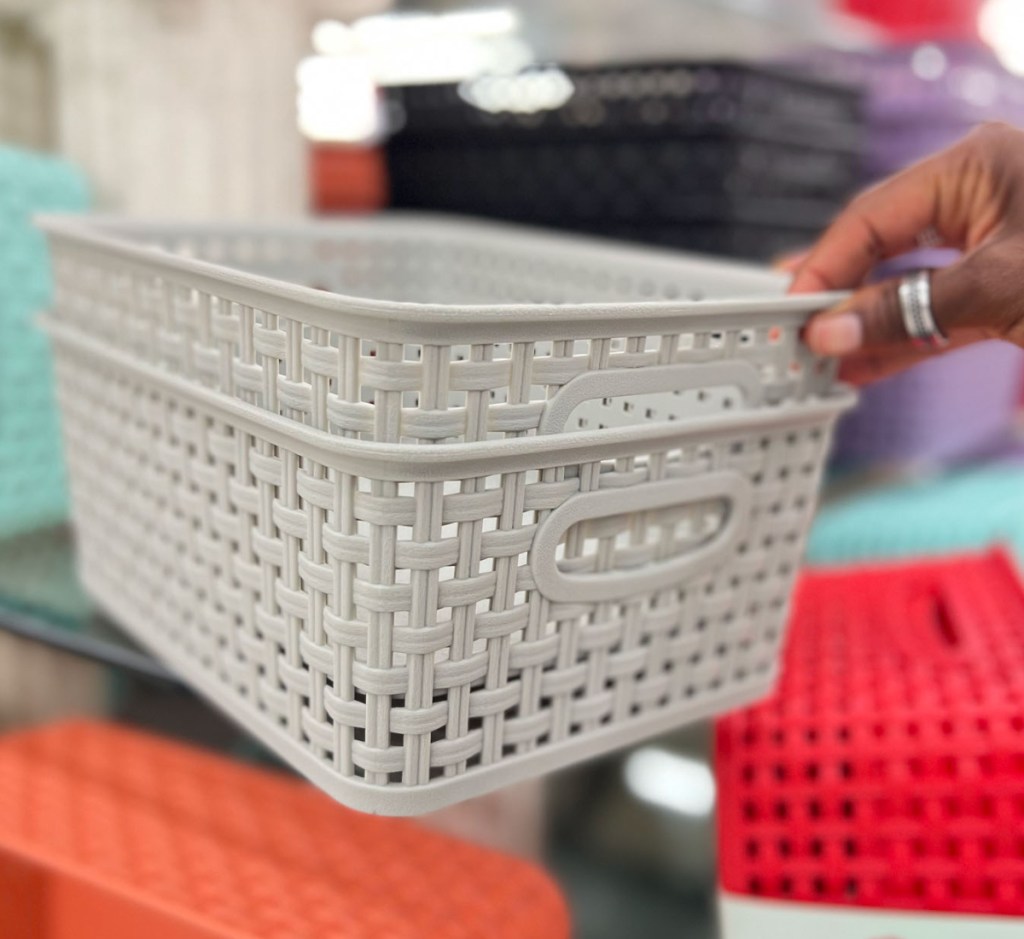 Grey Storage baskets