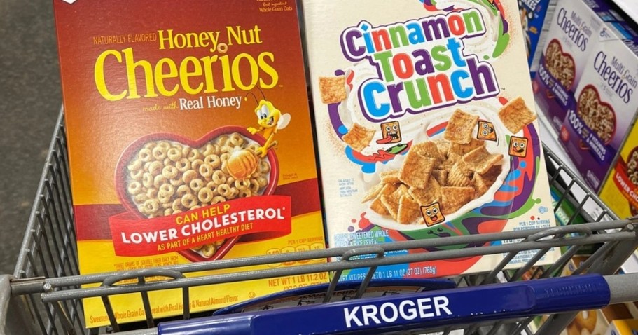 Top Kroger Deals This Week | Save on General Mills Cereal, Nature Valley Bars, GoGurt, & More!