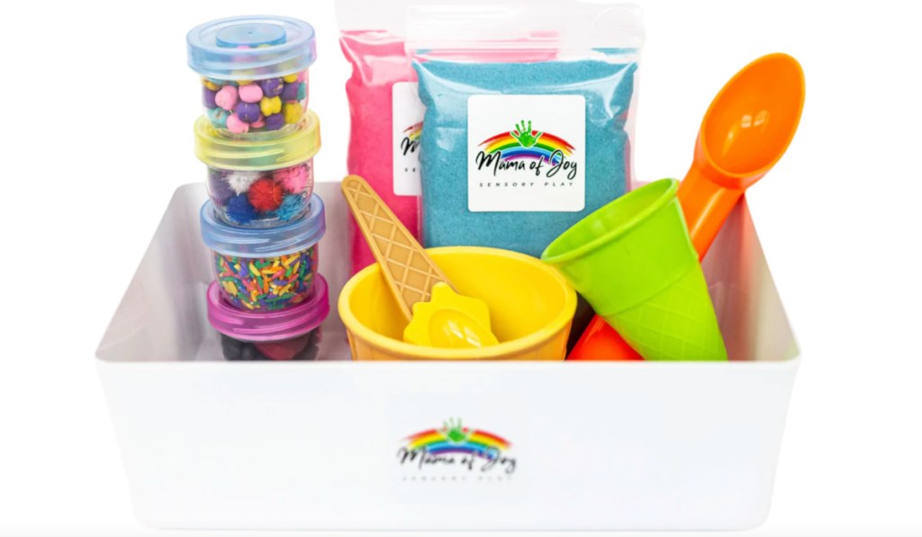 ice cream sensory bin