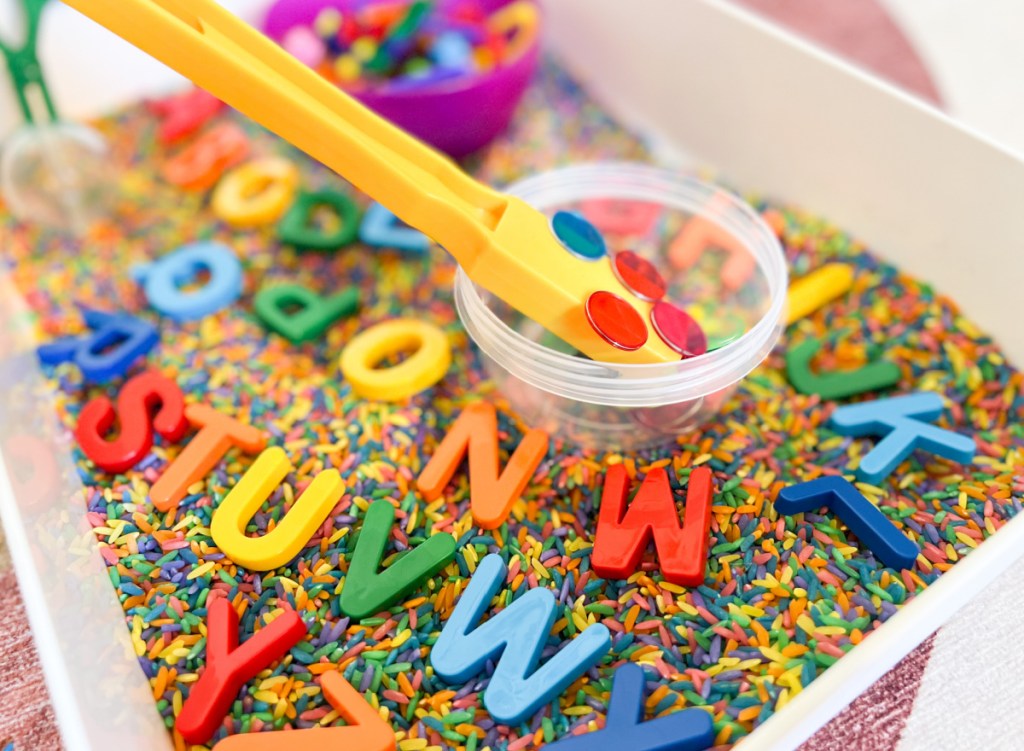 close up of magnetic scavenger hunt bin