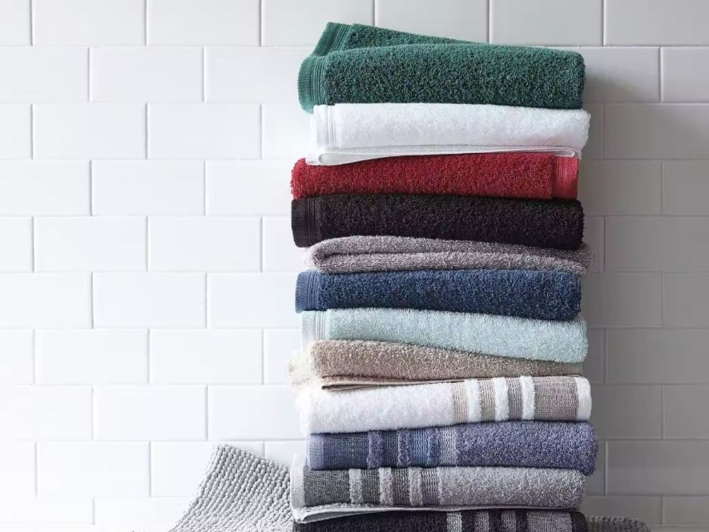 stack of towels