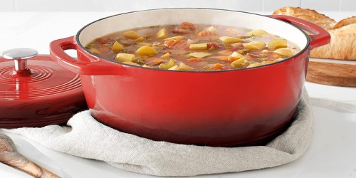 Amazon Basics Enameled Cast Iron Dutch Oven Only $30 Shipped for Prime Members