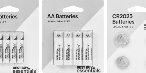 Best Buy Essentials Batteries from $1.99 (Regularly $4)