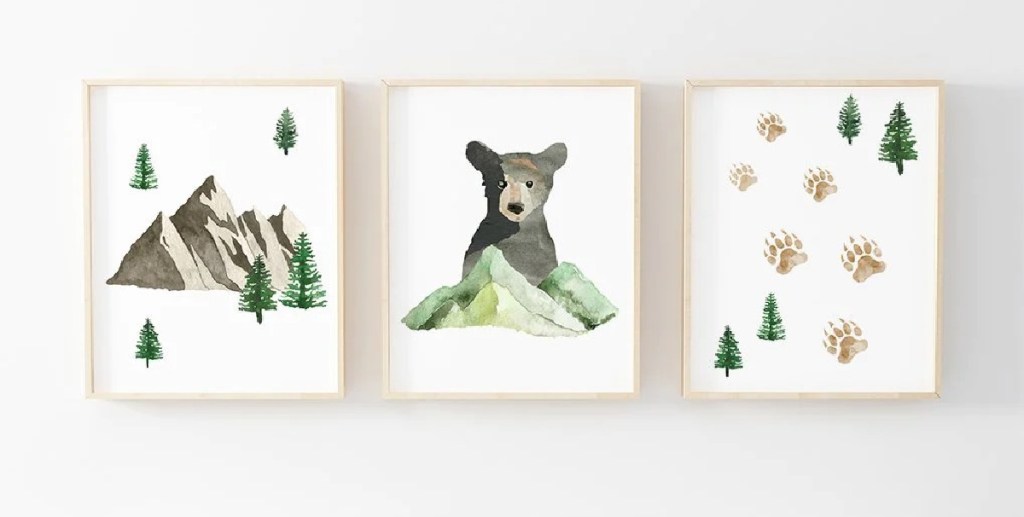 Printable Wall Art Caden Lane Nursery Decor Baby Bear