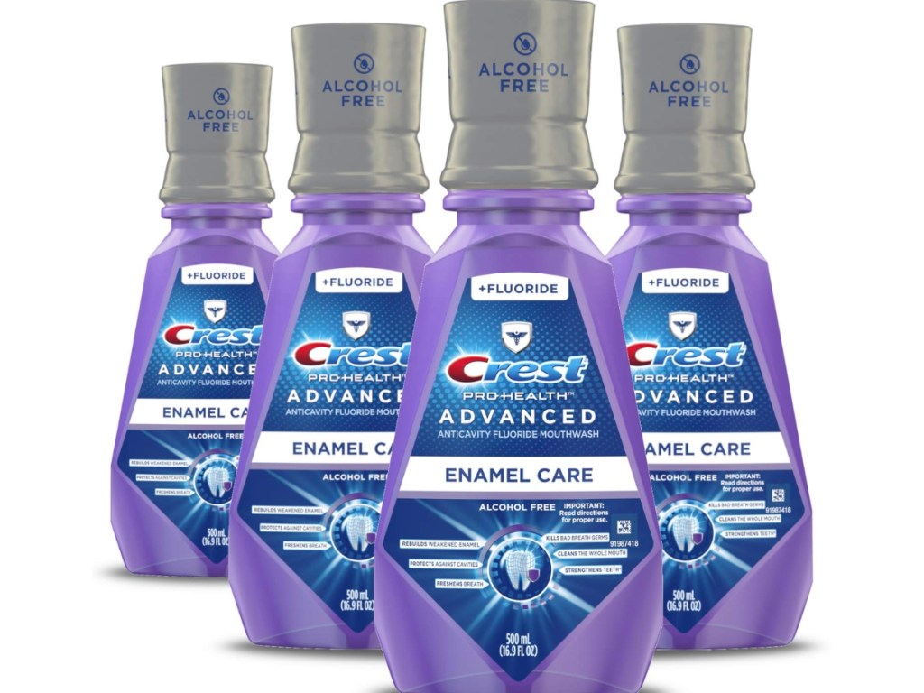 Crest Pro-Health Advanced Enamel Care Mouthwash 16.9oz 4-Pack