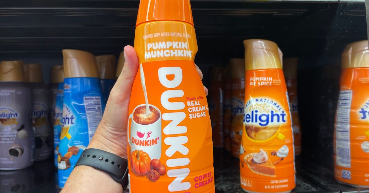 Dunkin Pumpkin Munchkin Creamer