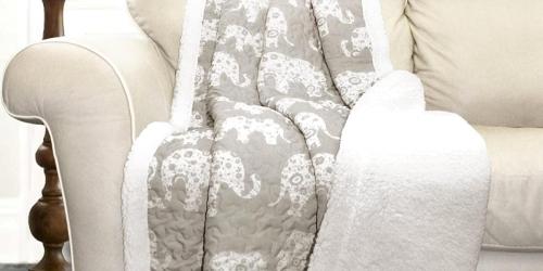 Reversible Elephant Sherpa Throw Blanket Only $16.86 on Walmart.online