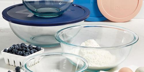 Pyrex 8-Piece Mixing Bowls Set Only $19.99 on Macys.online (Regularly $46)