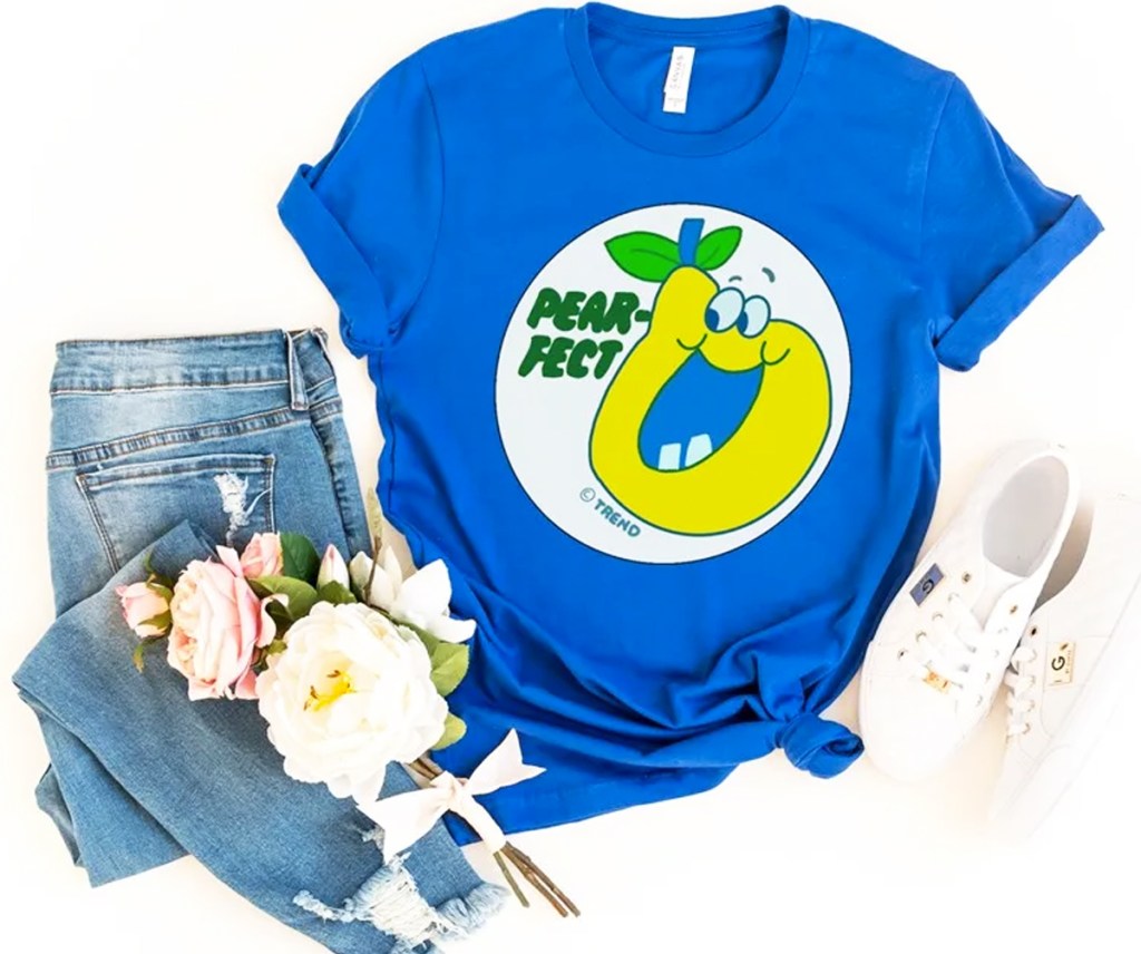 blue pear Scratch & Sniff Sticker Costume Tee