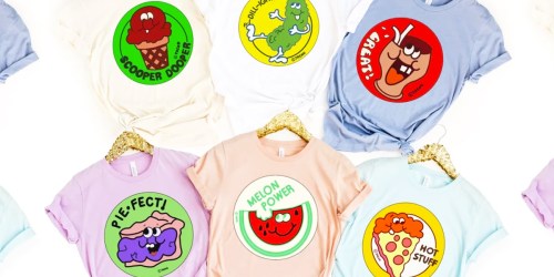 Scratch & Sniff Sticker Costume Tees $20.88 Shipped on Jane.online (Cute Group Costume Idea!)