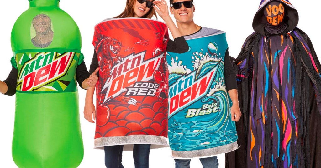 Spirit Halloween MTN Dew Costumes