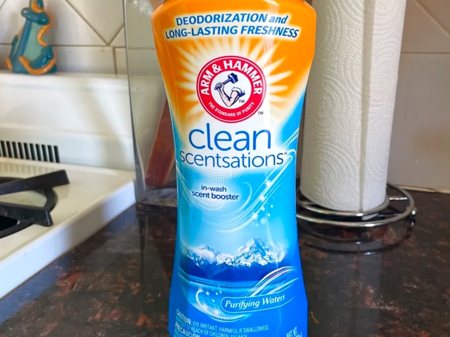 arm & hammer in wash scent booster bottle