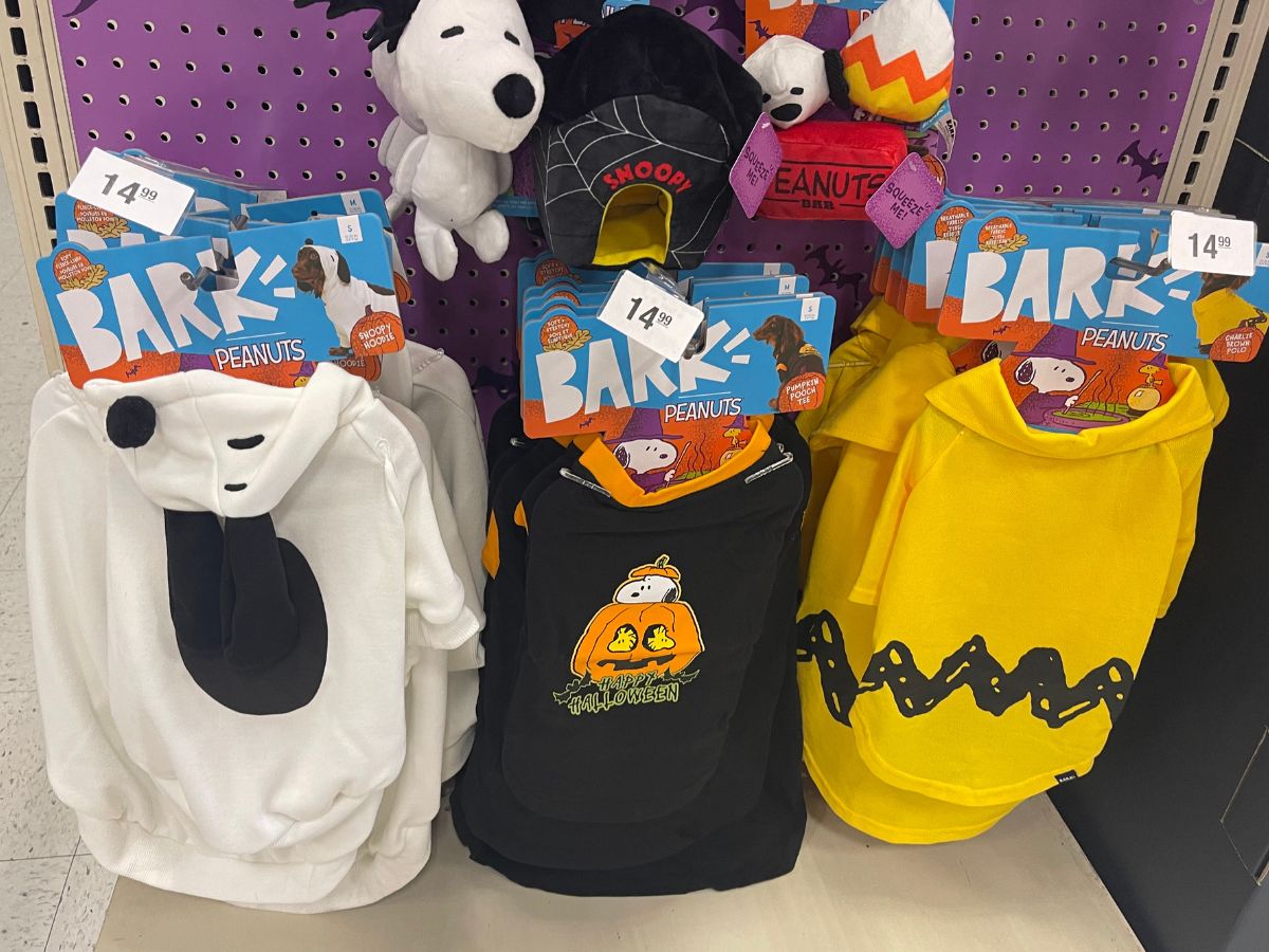 bark peanuts dog costumes