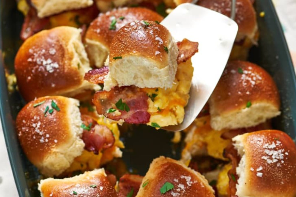 make ahead breakfast recipe - breakfast sliders