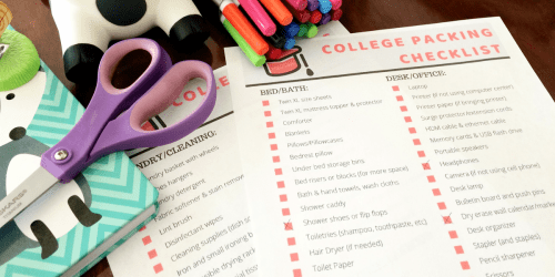 Get Ready for College w/ the Ultimate Dorm Room Checklist for 2024 (+ Free Printable)