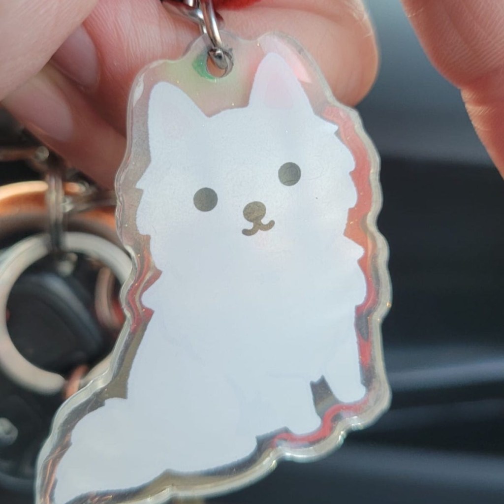 dog keychain from Etsy