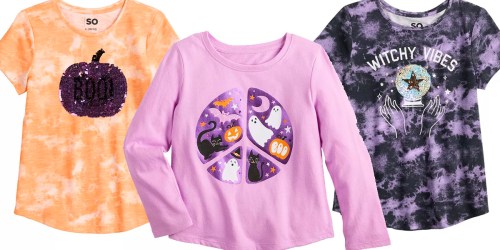 Kohl’s Girls Fall & Halloween Clothing from $5.60 | Tees, Pajamas, Leggings & More