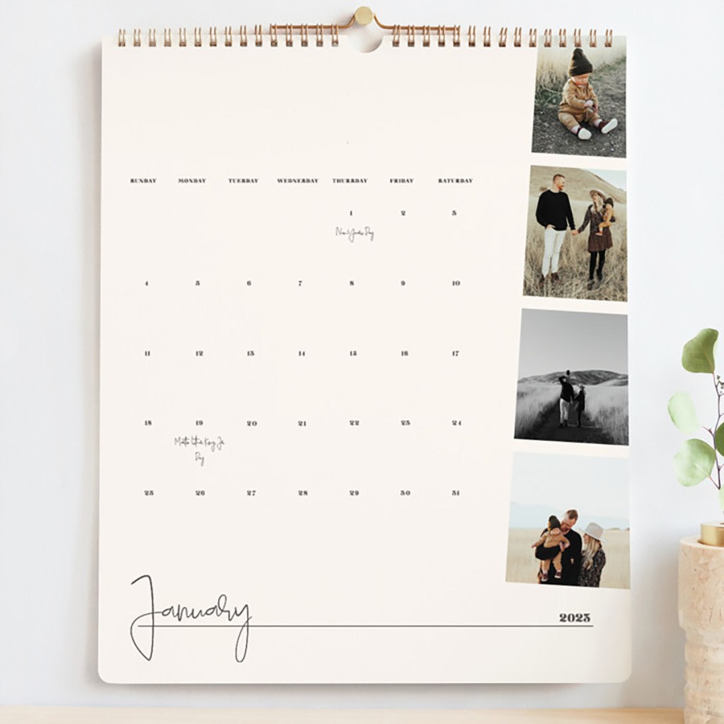 minted custom calendar