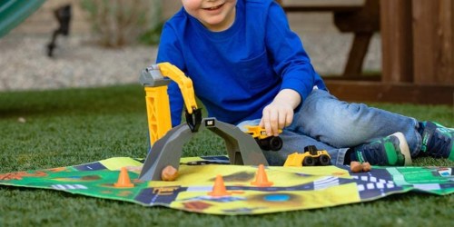 CAT Little Machines Play Mat w/ Trucks & Working Crane Just $9.97 on Amazon or Walmart.online (Reg. $15)