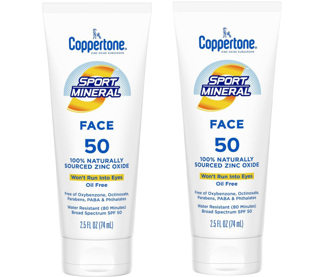 Coppertone Sport Mineral Sunscreen Face Lotion 2.5oz - SPF 50