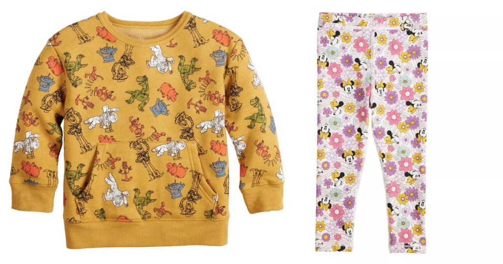 Disney adaptive sweatshirt and leggings