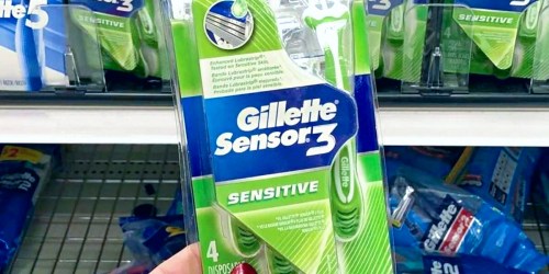 Gillette Men’s Razor Sensor3 4-Count Only $3.73 Shipped on Amazon (Regularly $9)