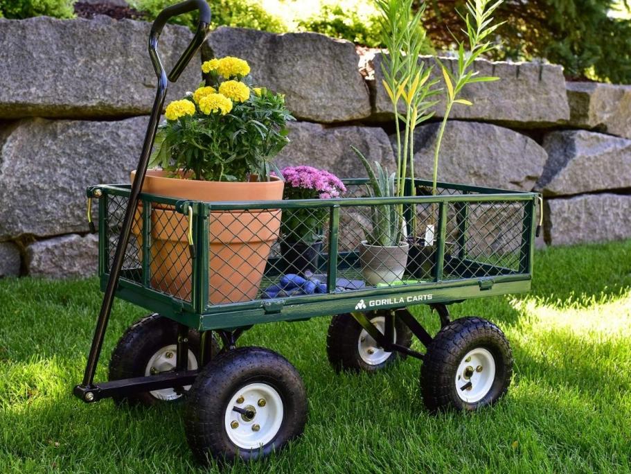 Gorilla Garden Cart w/ Convertible Handle Just $79 Shipped on Walmart.online (400Lb Capacity!)