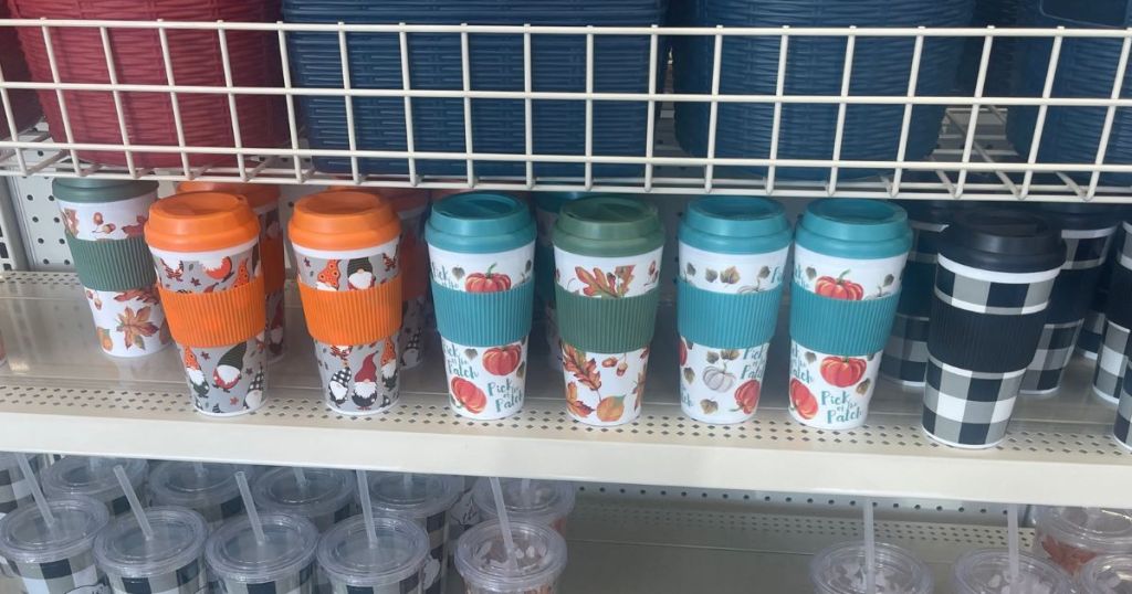 Fall Coffee Tumblers at Dollar Tree