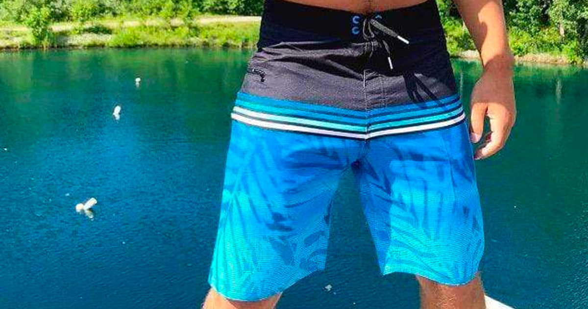 JCP Burnside mens swim trunks