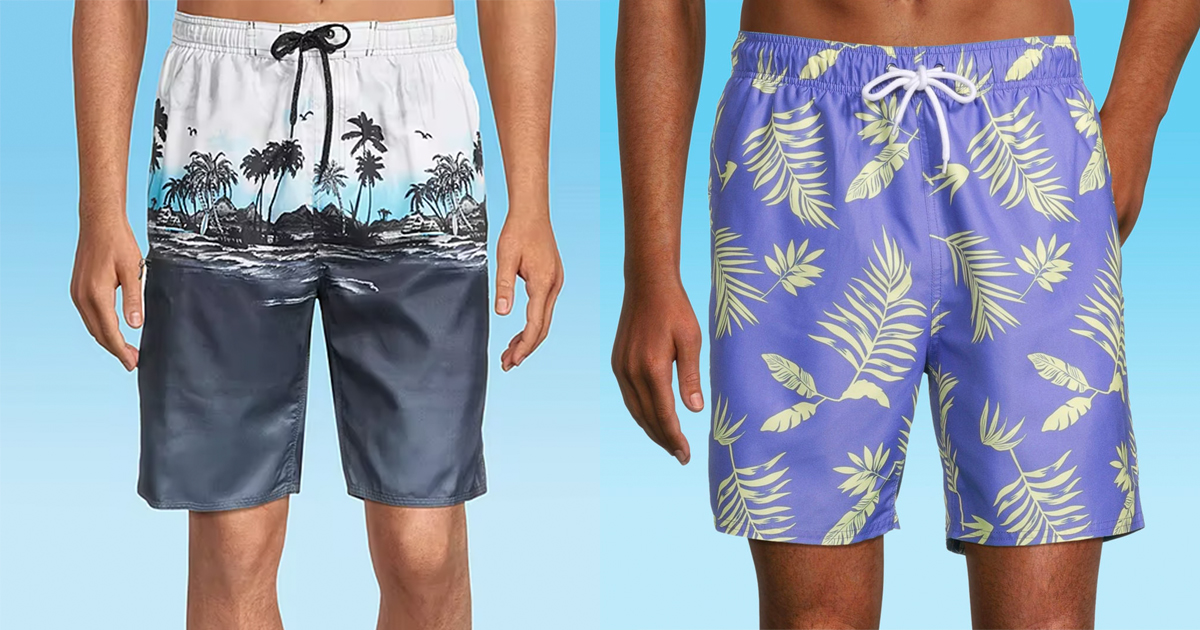 JCPenney mens swim trunks