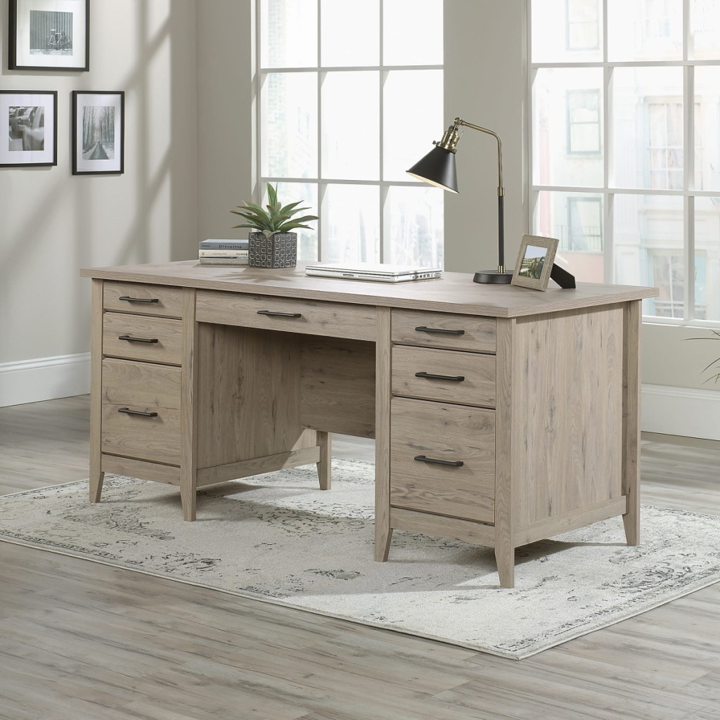 Laurel Oak Desk at Office Max & Office Depot