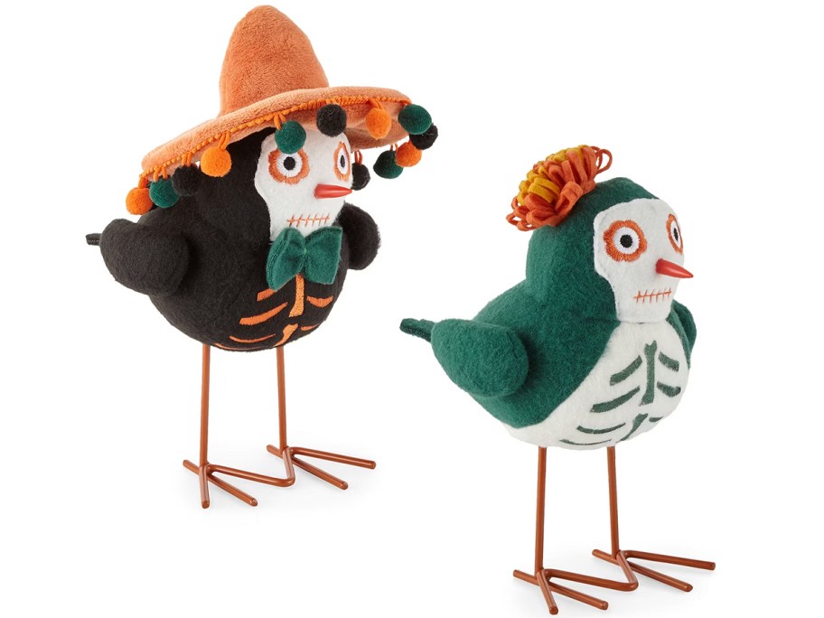 Layerings Day Of The Dead Set of 2 Halloween Birds