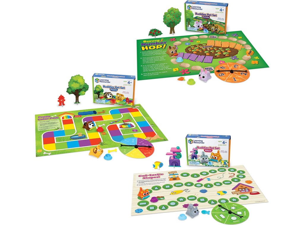 Learning Resources Buddies Pet Set 3 Games in 1 Bundle