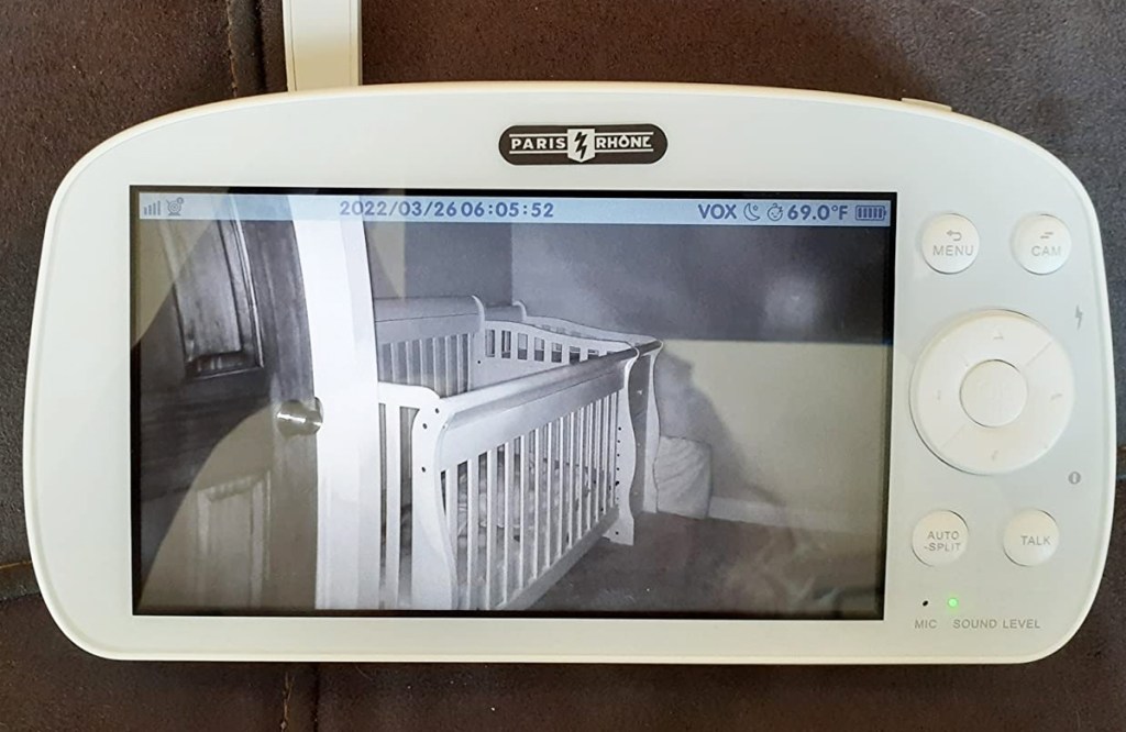 white video baby monitor