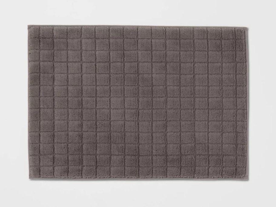 Room Essentials 17x24 Velveteen Grid Cushion Foam Bath Rug