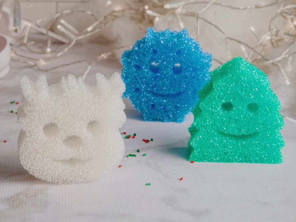 Scrub Daddy Christmas sponges