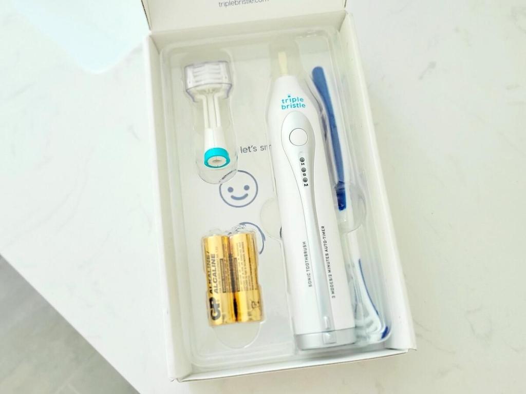 Triple Bristle Electric Toothbrush