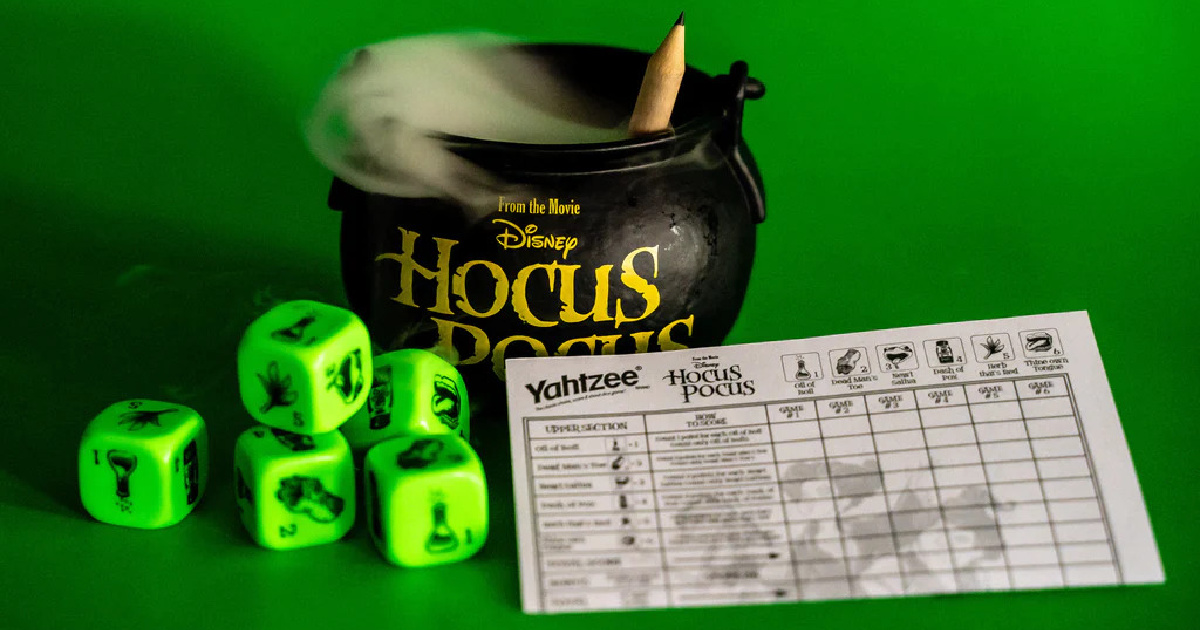 Yahtzee Disney Hocus Pocus Dice Game