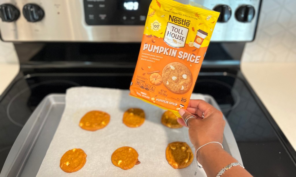 cookies on baking sheet