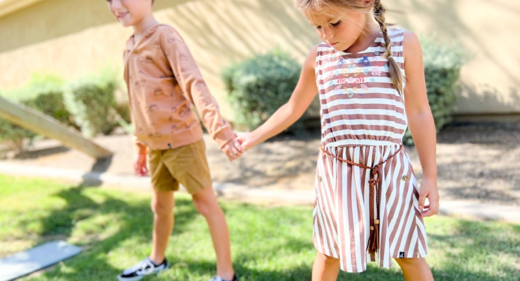 kids playing outside