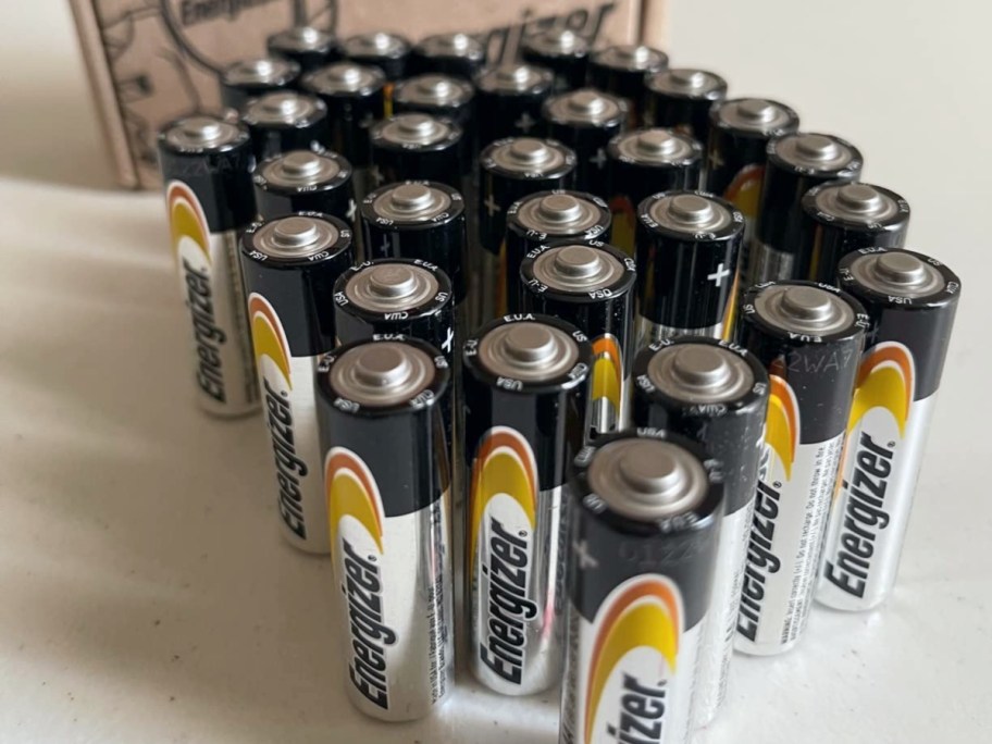 Engergizer AA batteries on counter