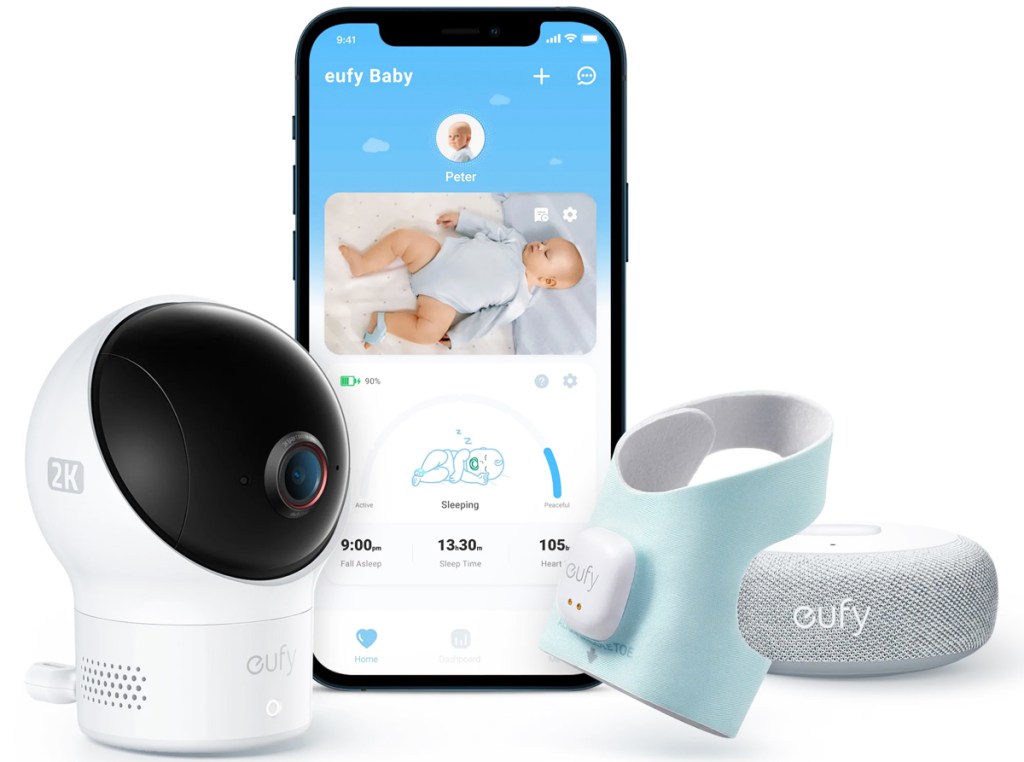 eufy smart sock, camera, and base