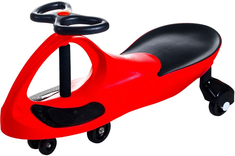 red and black wiggle toy car