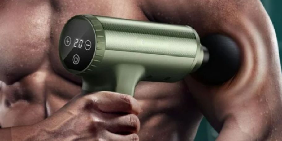 TaoTronics Massage Gun w/ 6 Attachments Only $19.99 on Walmart.online (Reg. $70)