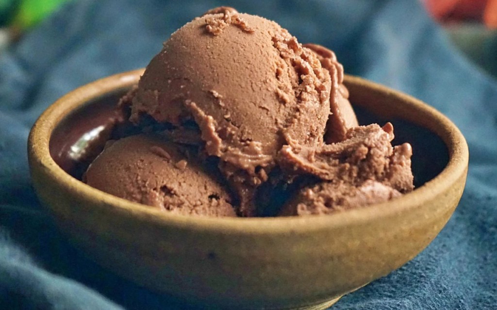 vegan chocolate ninja creami ice cream 