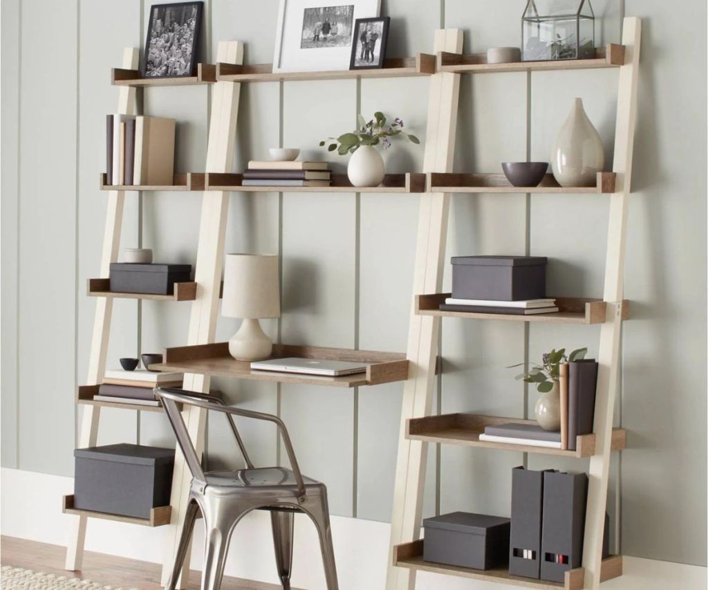 Better Homes & Gardens Leaning Bookshelf