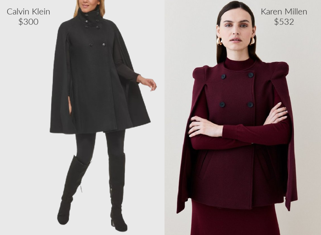 Calvin Klein and Karen Millen Capes