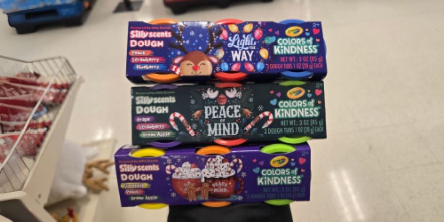 Crayola Christmas Silly Scents Play Dough 3-Count Just $1 at Target