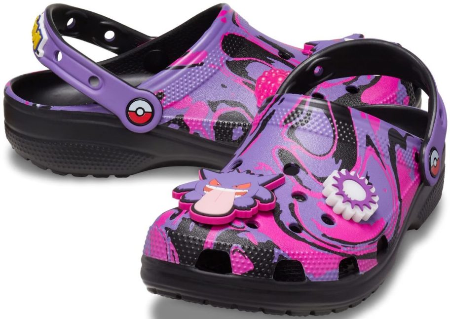 gengar purple character crocs