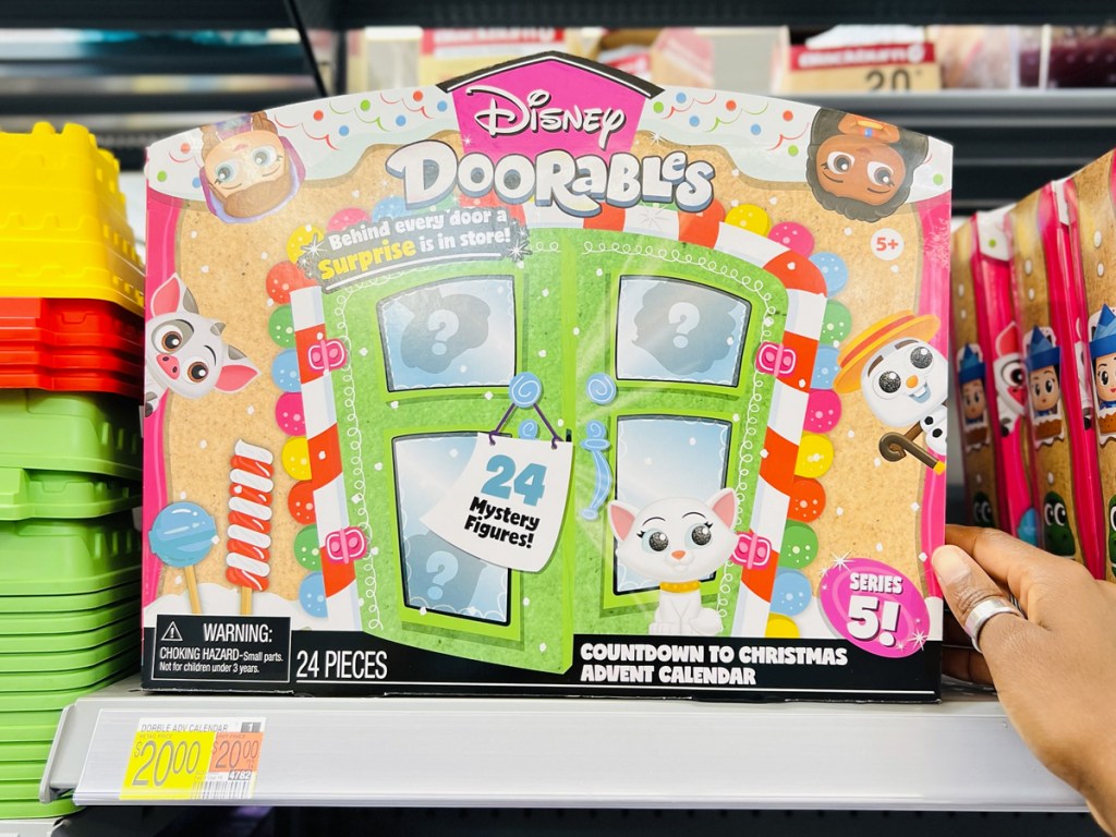 Disney Doorables advent calendar on store shelf